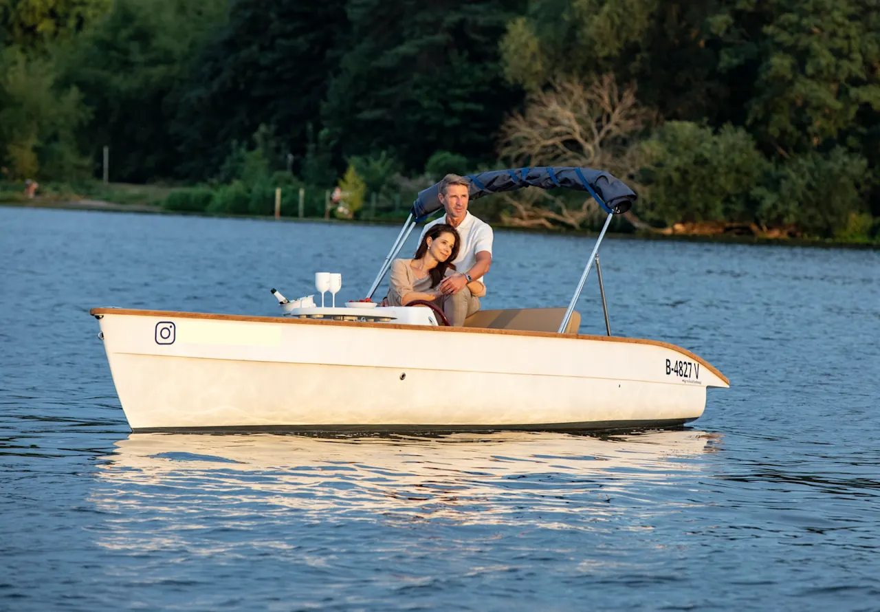 Electric boat in Berlin