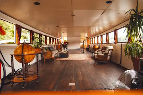Salon on a party ship in Berlin