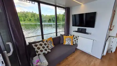 living room with TV