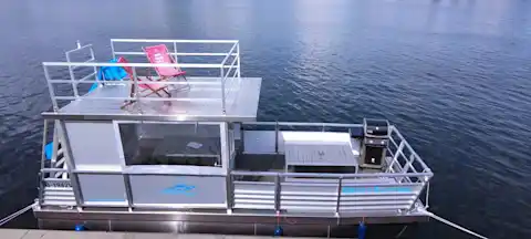 BBQ raft in Berlin Tegel