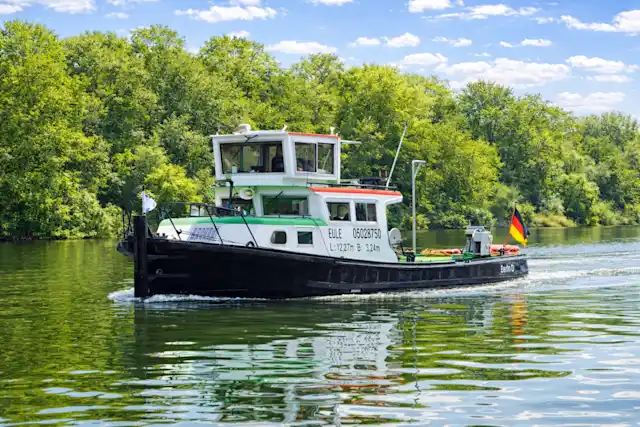 Work boat, push boat, and icebreaker in Berlin