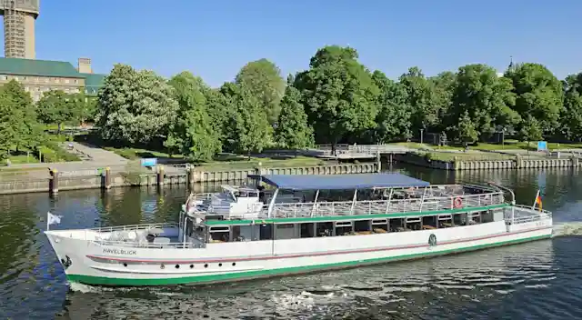 Passenger ship Havelblick on a boat tour through Berlin