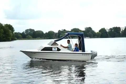 Charter boat Sunny from Berlin Spandau on Lake Tegel