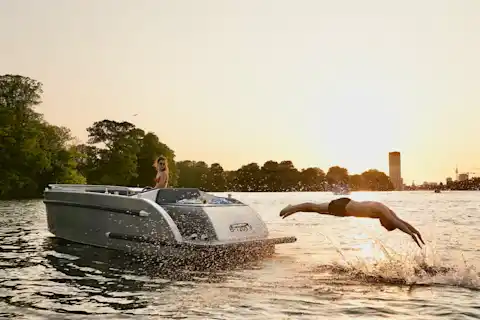 rent a boat and take a swim