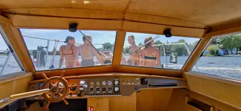 View from the steering position