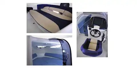 Cockpit und Kajüte des Berliner Motorbootes Galia